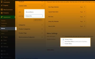 How to Add Anchor Links to Divi
