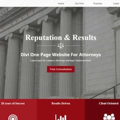 Law & Associates Layout Pack