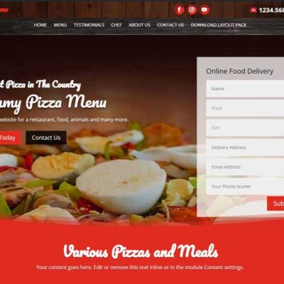 Pizza Menu Layout Pack